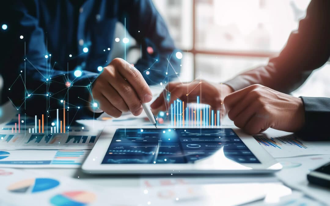 Professionals explore complex data analytics displayed on digital tablet highlighting modern business strategy and decision-making Business and latest analysis technologies - PBT Group AdobeStock 747559603, PBT Group